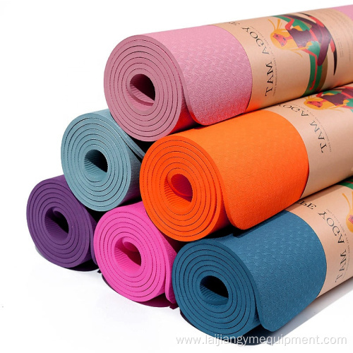 Gym 6MM Single Double Color mat de yoga